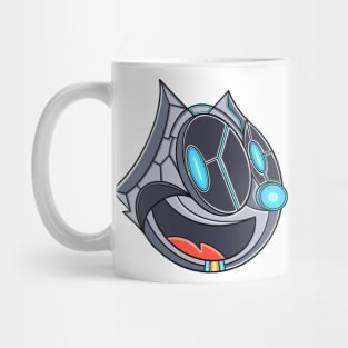 mecha cyborg felix the cat smiling Mug